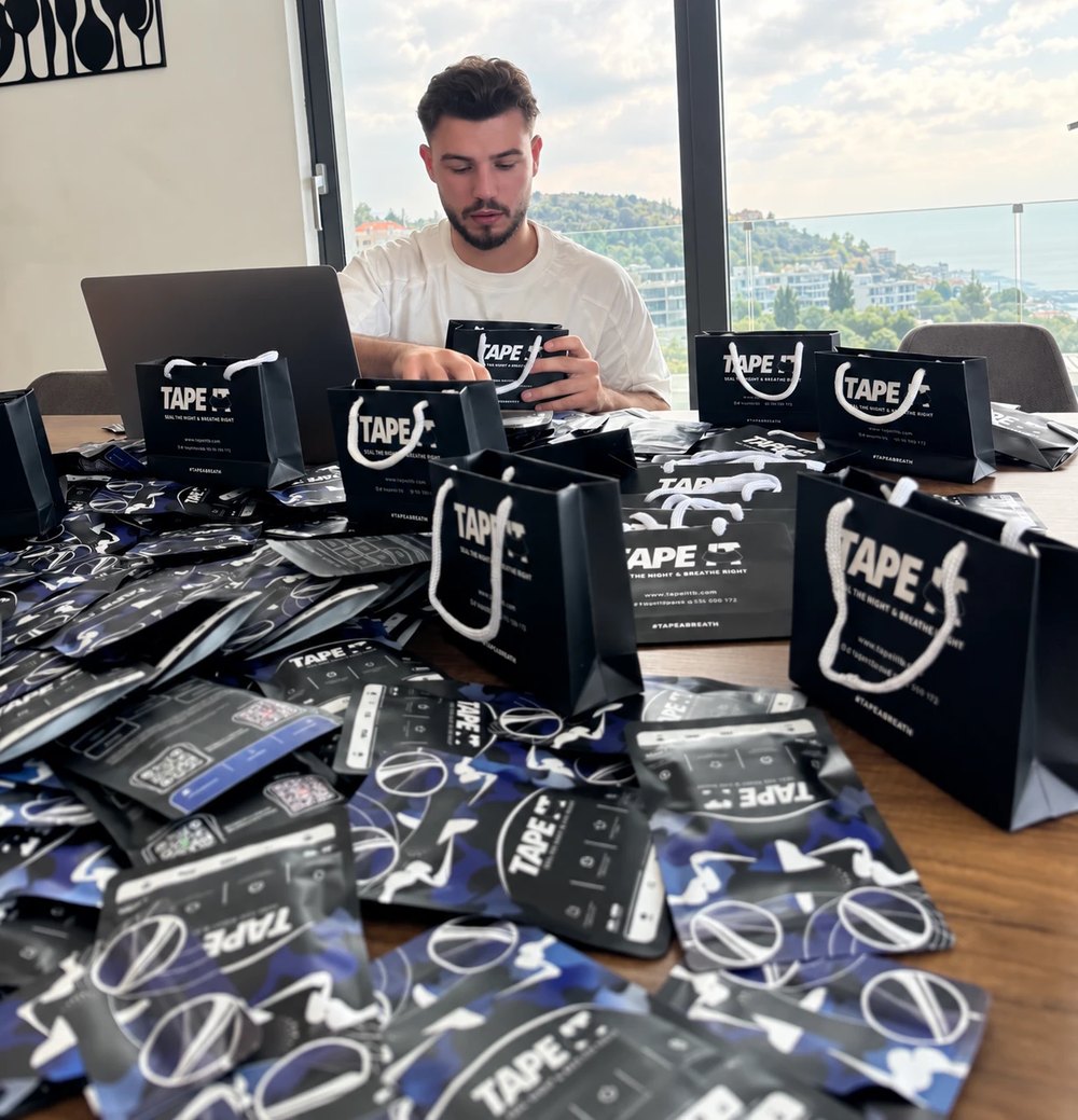 Michael and his team packing creator orders at TAPE IT